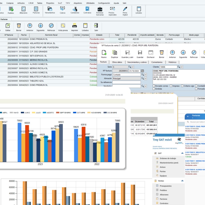 Software gestión adaptado a factura electrónica